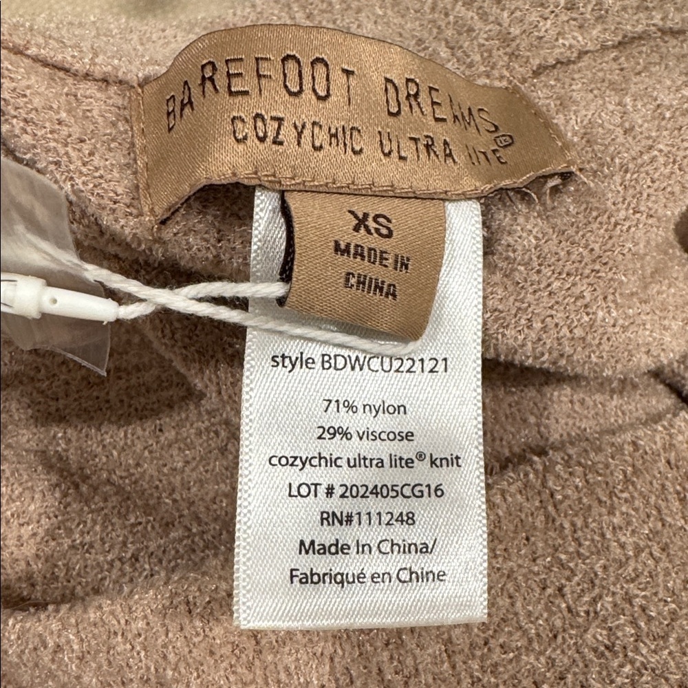 NWT Barefoot Dreams CozyChic Ultra Lite Wide Leg Pant, Willow Pink, Size XS - Picture 5 of 6